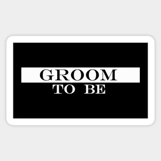 groom to be lucky man Sticker